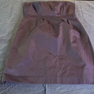 Elegant Strapless Dress in Rich Purple